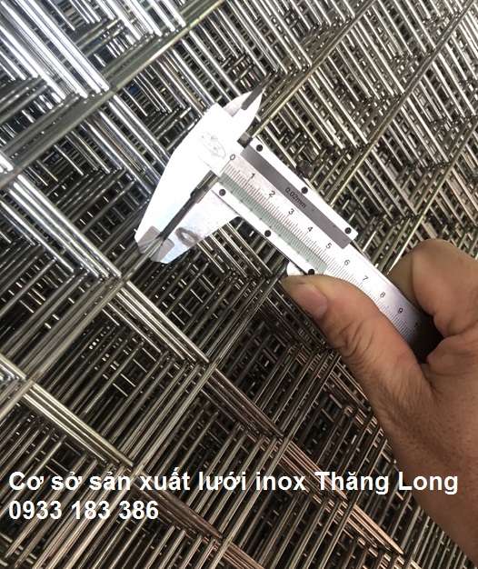 Lưới inox TLG60H5050_304K10 _Lưới inox hàn chuồng cọp bảo vệ tầng tum, sân thượng